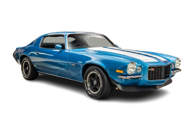 Carro clássico azul